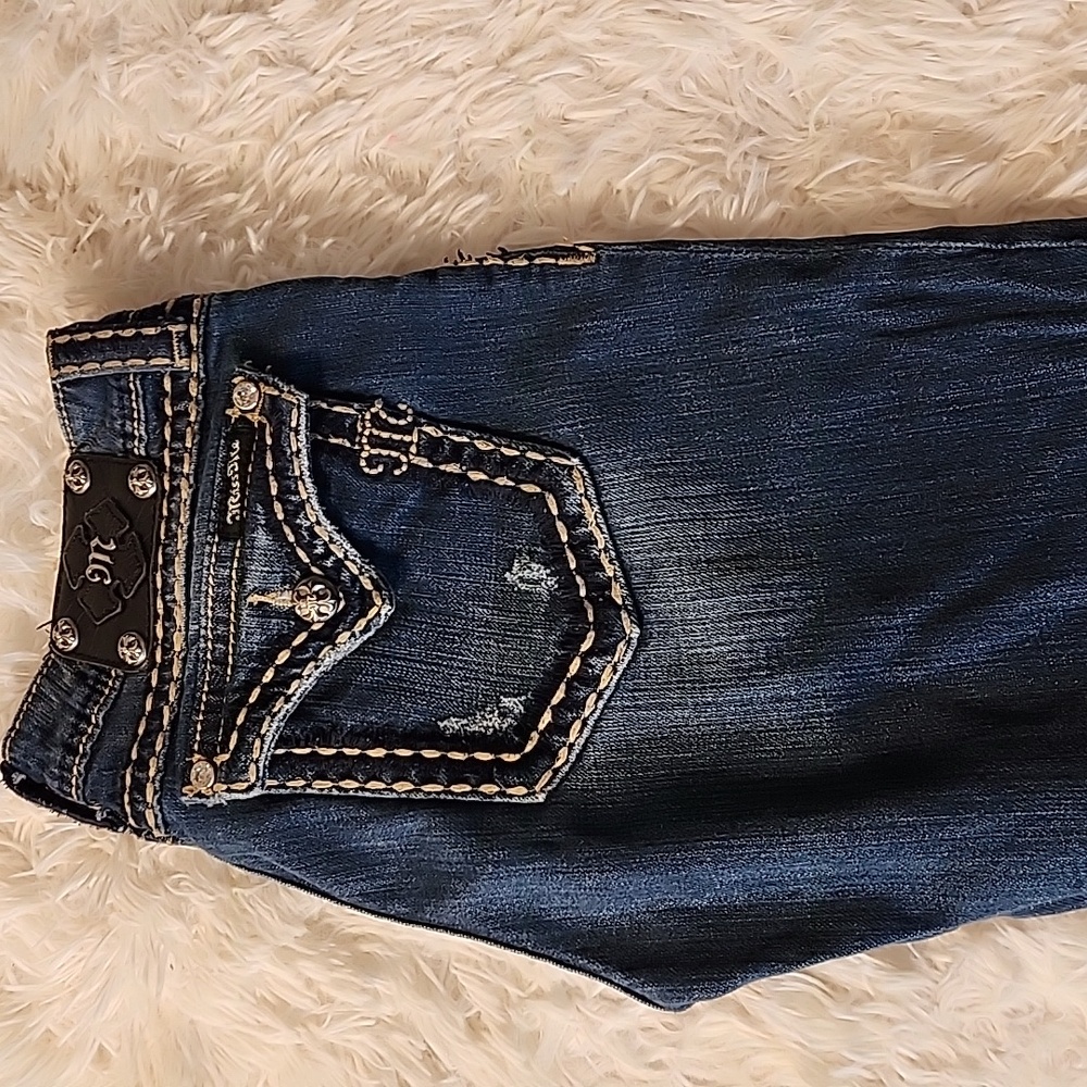 Miss Me  Boot Blue Jeans 98 % Cotton - Picture 2 of 12